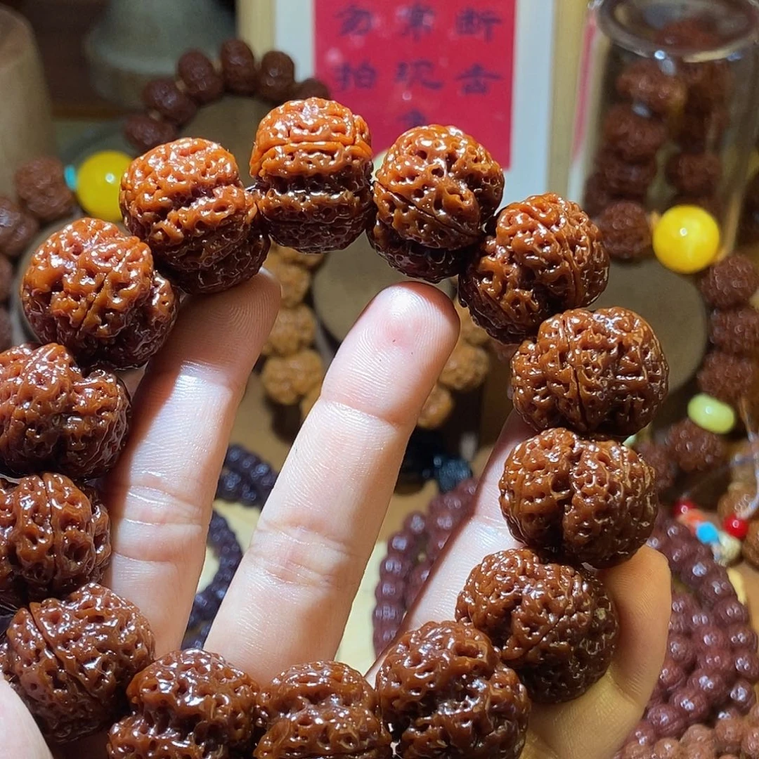土***条手串金刚菩提24255玉华古龙梅花一物
