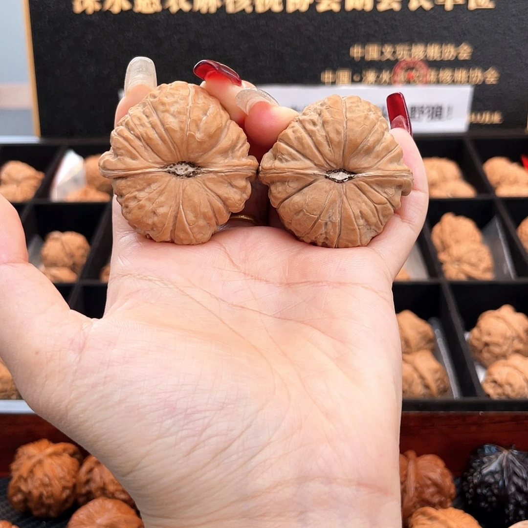 把件文玩核桃42南瓜全品边肚同尺正肩大肉纹42A3