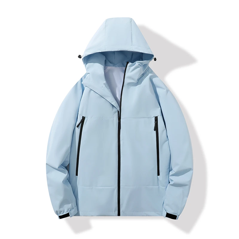 高级感美式vintage外套男款春秋男装百搭痞帅潮流高街连帽夹克女