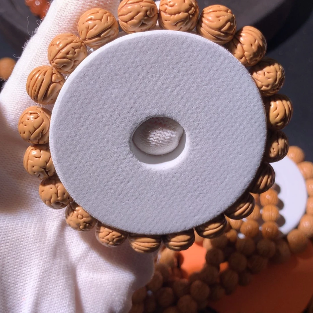 【闪购商品】桃核手串白****e肌肉大肠1.1尺寸