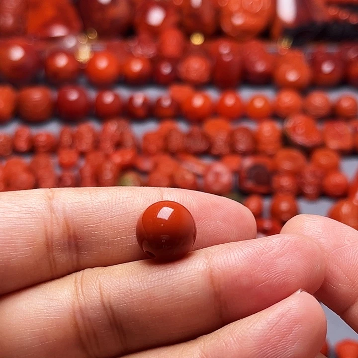 南红玛瑙未镶嵌配饰圆珠11.8mm