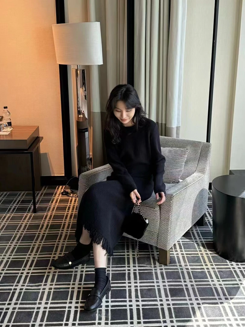 kittin@5098 韩系简约百搭连衣裙 1-3