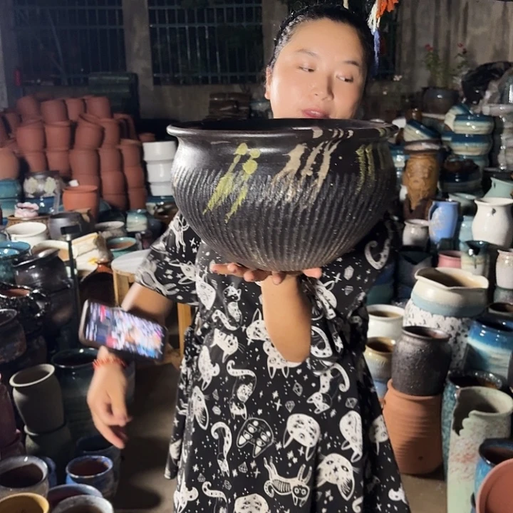 30/18瑕疵的一个盆