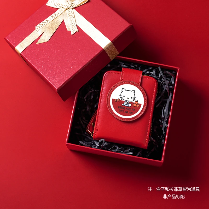 新款可爱kitty猫卡包女大容量便捷多功能证件收纳包便携式零钱包