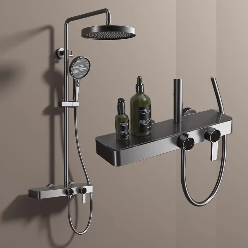 全铜淋浴花洒套装家用浴室增压大出水淋浴器卫生间洗澡分体式全套