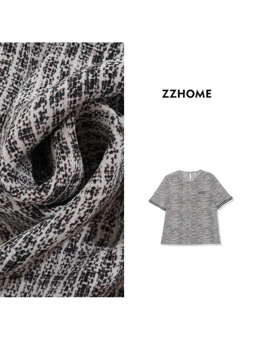 ZOZO HOME ｜细节聚焦炎夏印花骨感粗花呢T恤q171002p