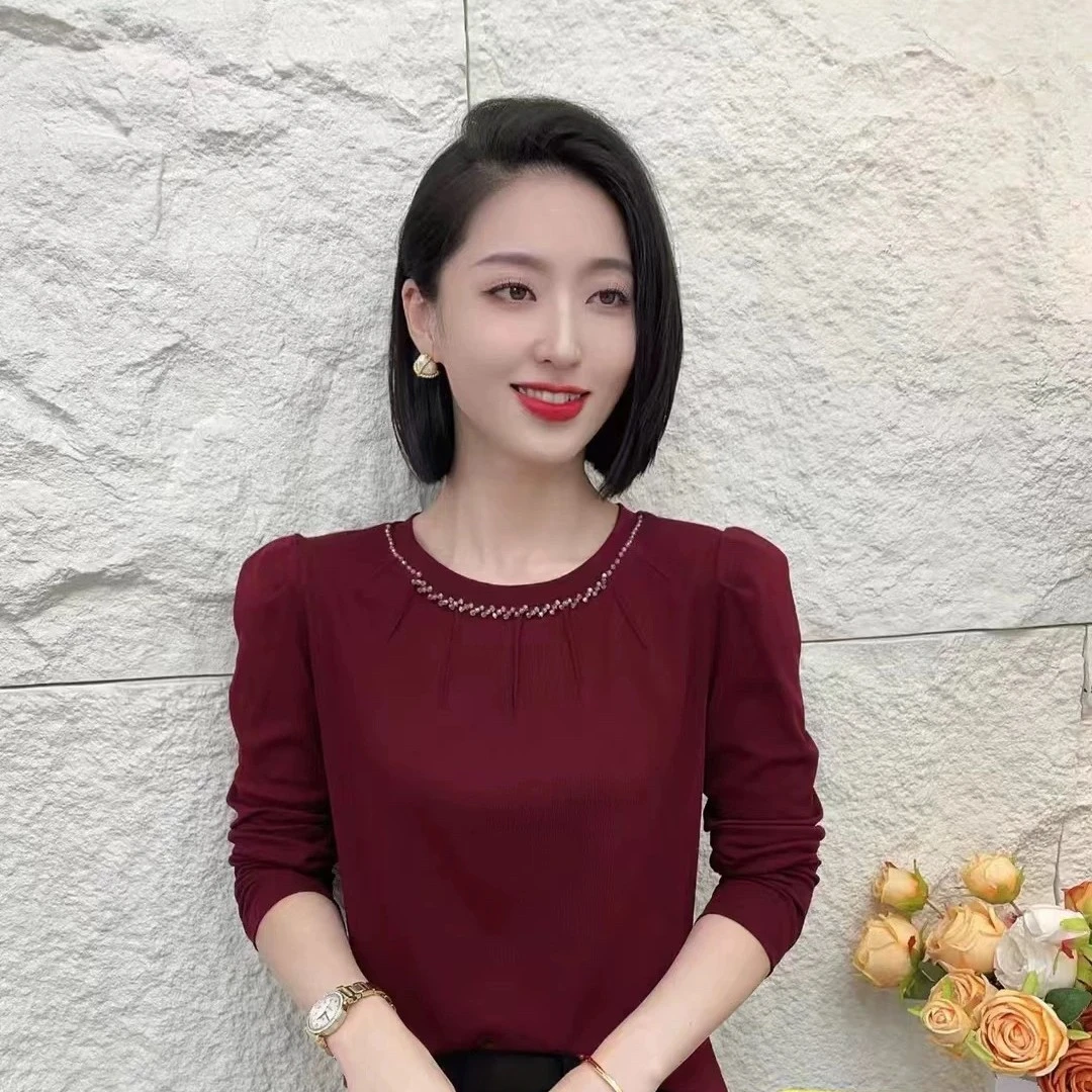 333新款设计感小众简约气质显瘦百搭打底衫