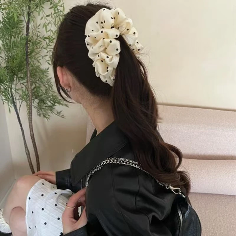 云朵泡泡波点碎花香蕉夹显发量发夹女2025新款后脑勺发夹头饰