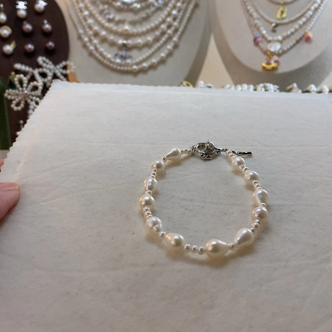 手绳合金淡水珍珠