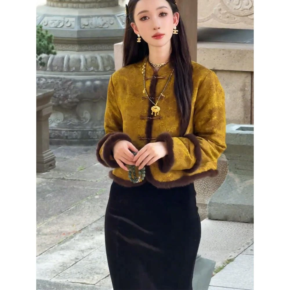 2025年秋冬新款复古气质高级感精致独特漂亮新中式国风禅意风外套