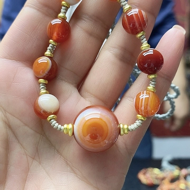 玛瑙/玉髓合金颈饰