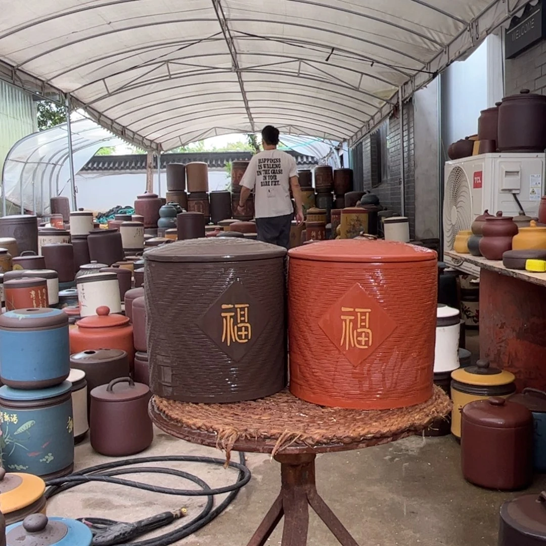 紫砂茶叶罐8 饼茶叶罐