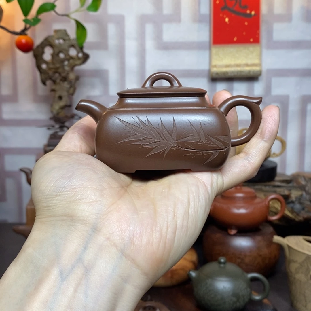 紫砂茶具紫泥云逸四方