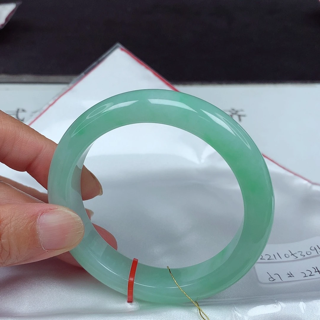 未镶嵌手镯翡翠57圈3095