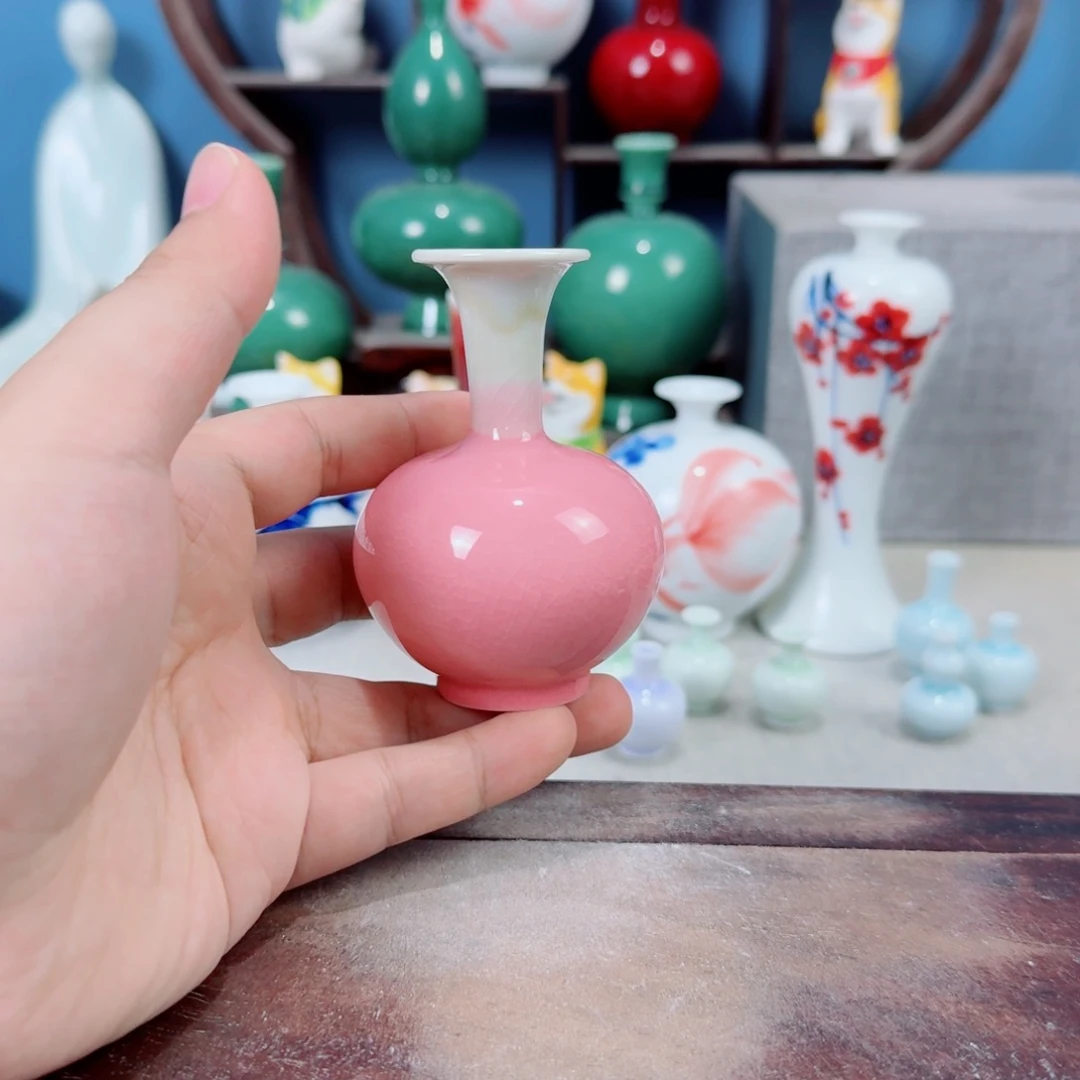 陶瓷手工小花器摆件