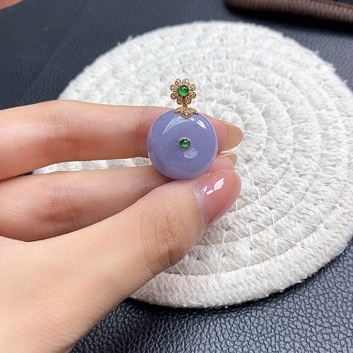 吊坠(不含链)未镶嵌翡翠平安扣