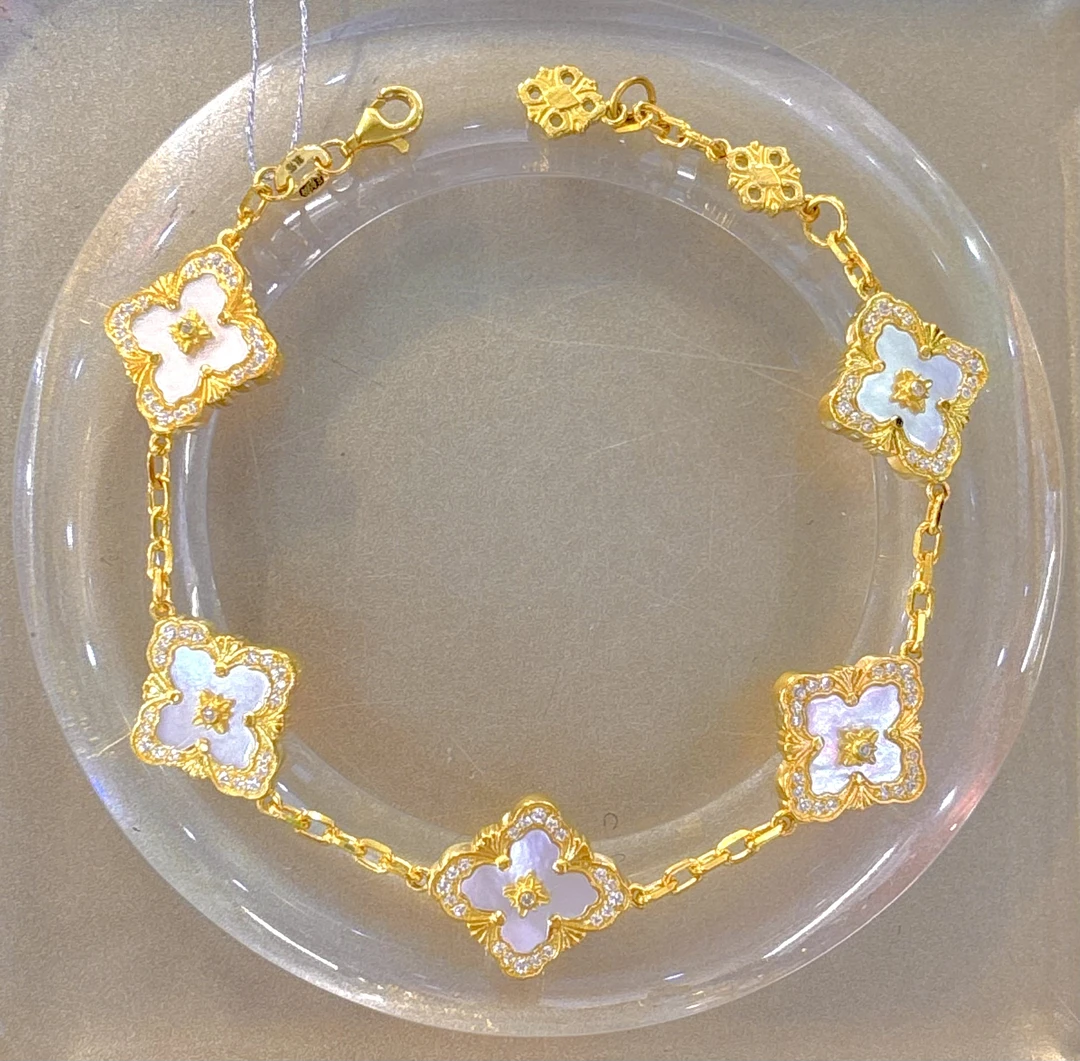 1N足金臻选白布家手链15.75g