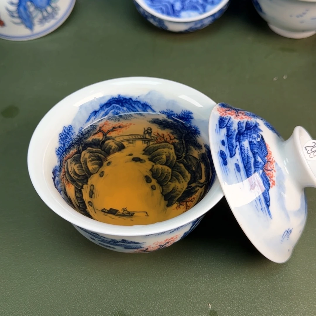 景德镇纯手绘茶具圆圆299