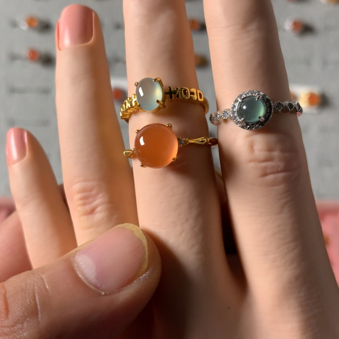 姜***好翡翠未镶嵌戒指601