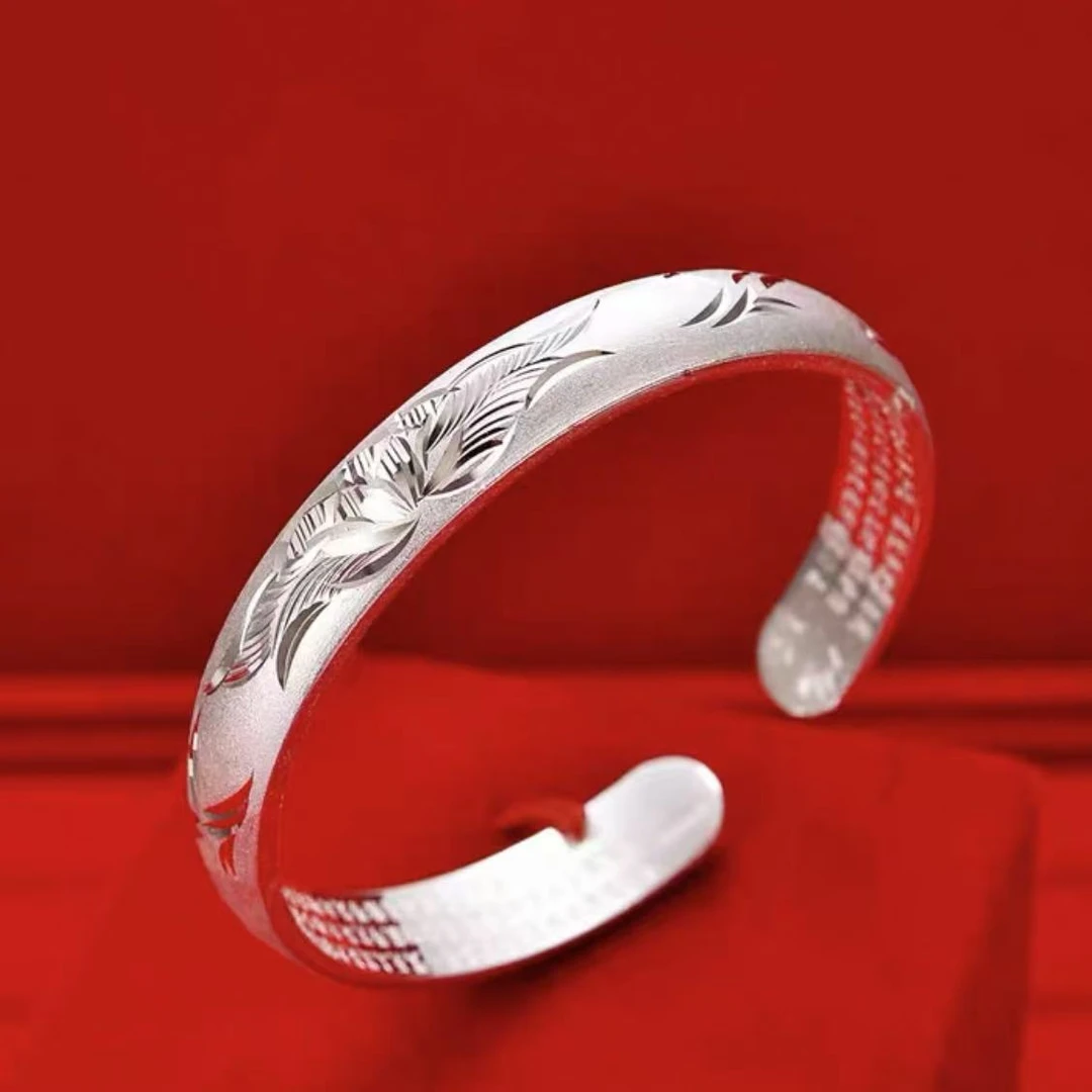 莲花心经手镯时尚高级送妈妈A0367