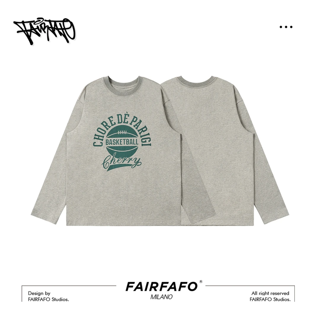 【篮球字母长袖】CXEL59171美潮秋冬休闲宽松舒适新款字母长袖