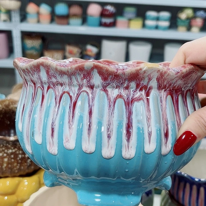 多肉陶瓷花盆满10元包邮