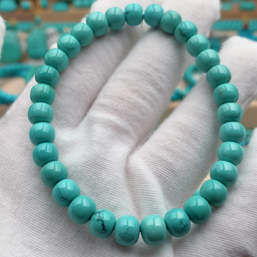 绿松石未镶嵌珠宝奇石7mm