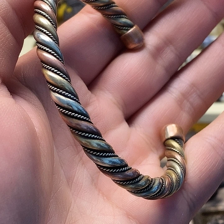 三色镯子铜器铜器