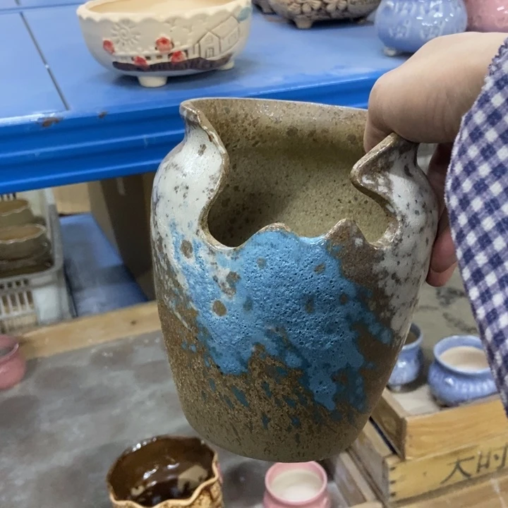 陶瓷花盆单场满9.9发12*16.5