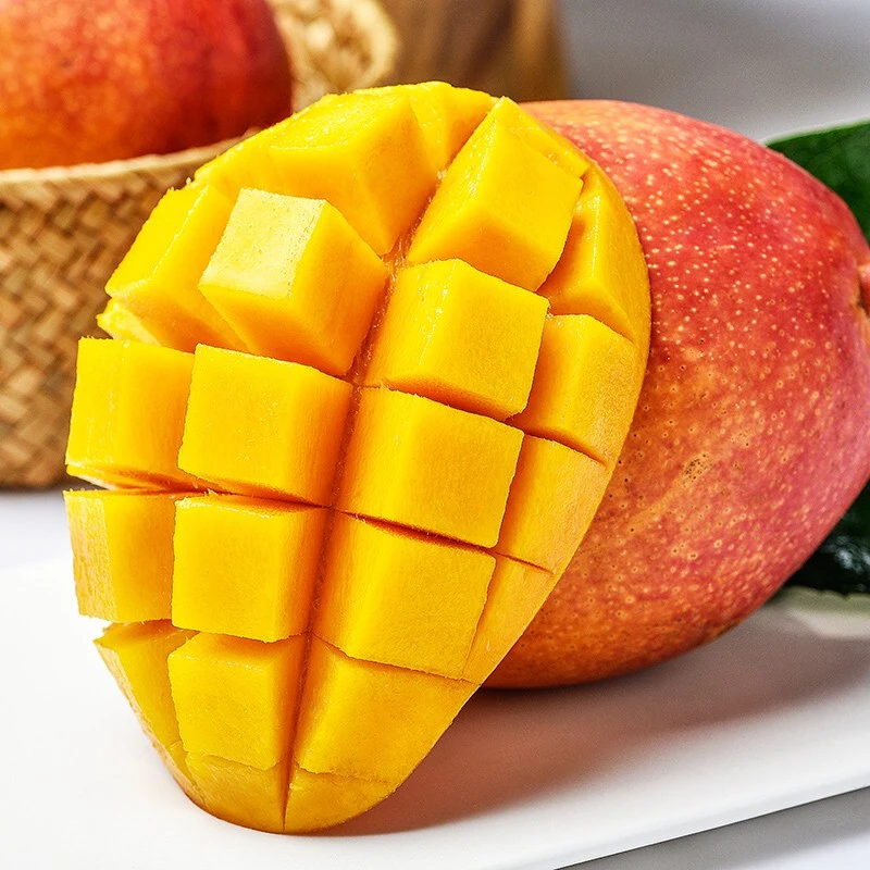 【广西百色贵妃芒】10斤整箱贵妃芒果新鲜采摘催熟应季香甜无丝b