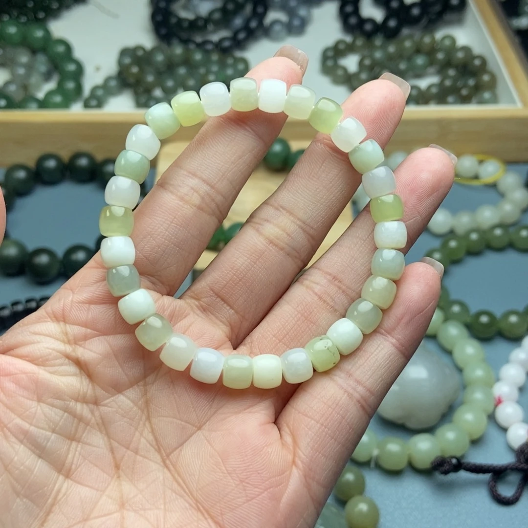 和田玉未镶嵌手链