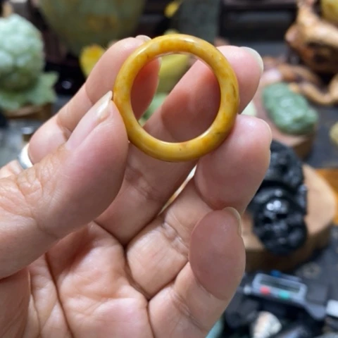 蛇纹石玉未镶嵌手把或挂件木****3