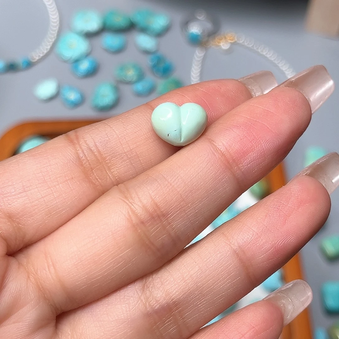 未镶嵌绿松石珠宝半成品