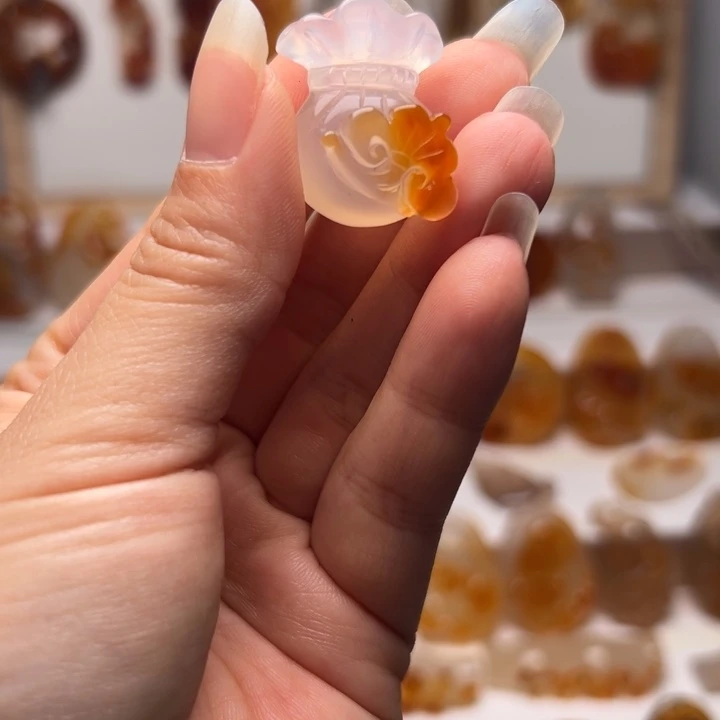 玛瑙/玉髓合金吊坠