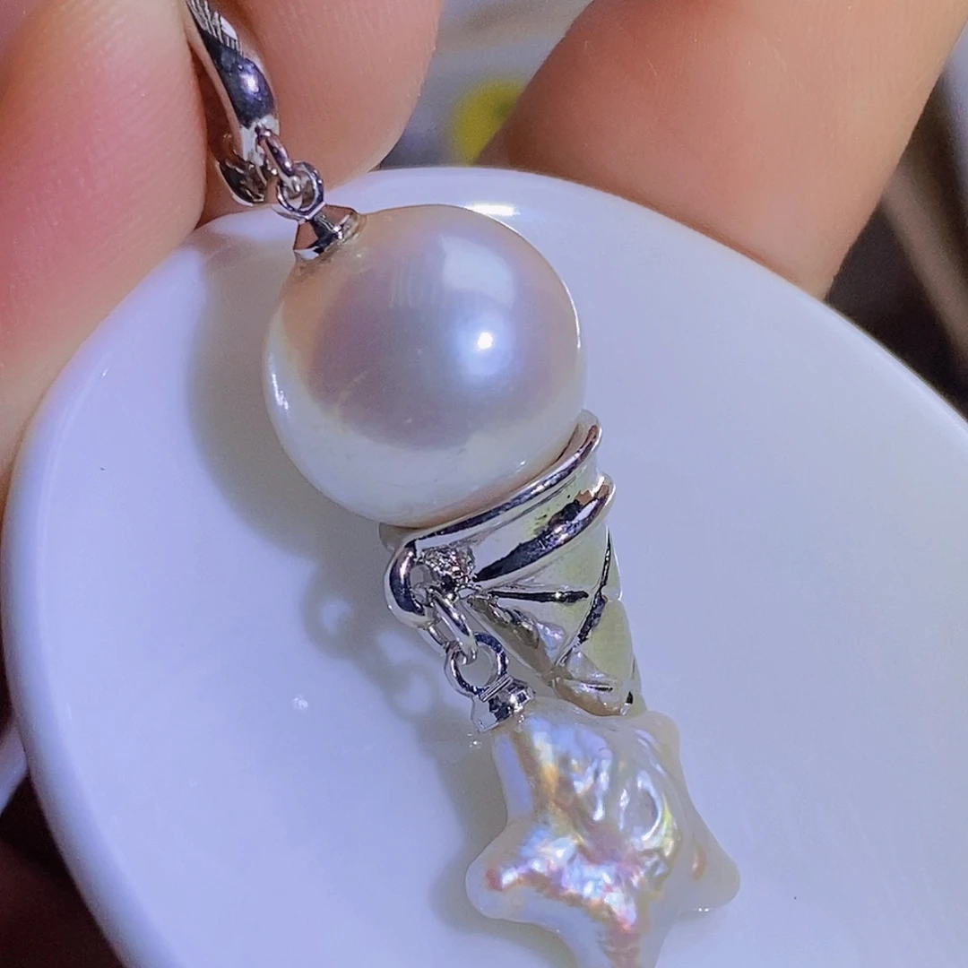银S925镶嵌特价（不退不换）淡水珍珠