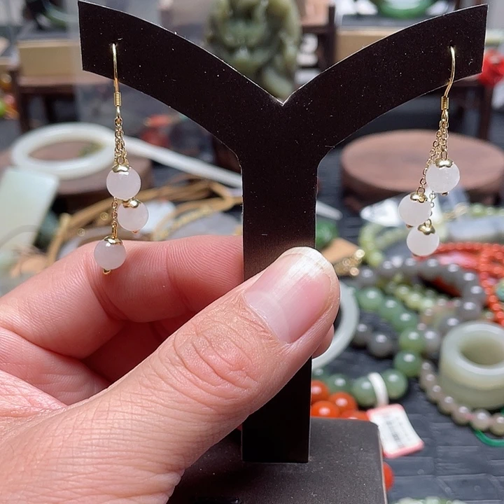 和田玉手串银S925镶嵌