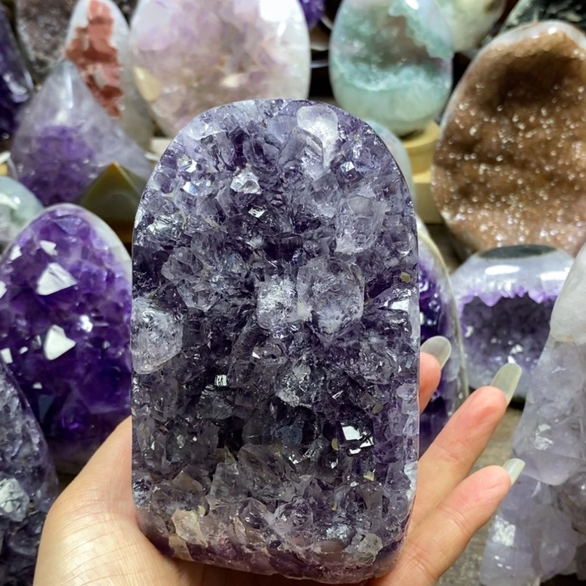 【闪购商品】未镶嵌大型摆件（非配饰）紫晶周*森