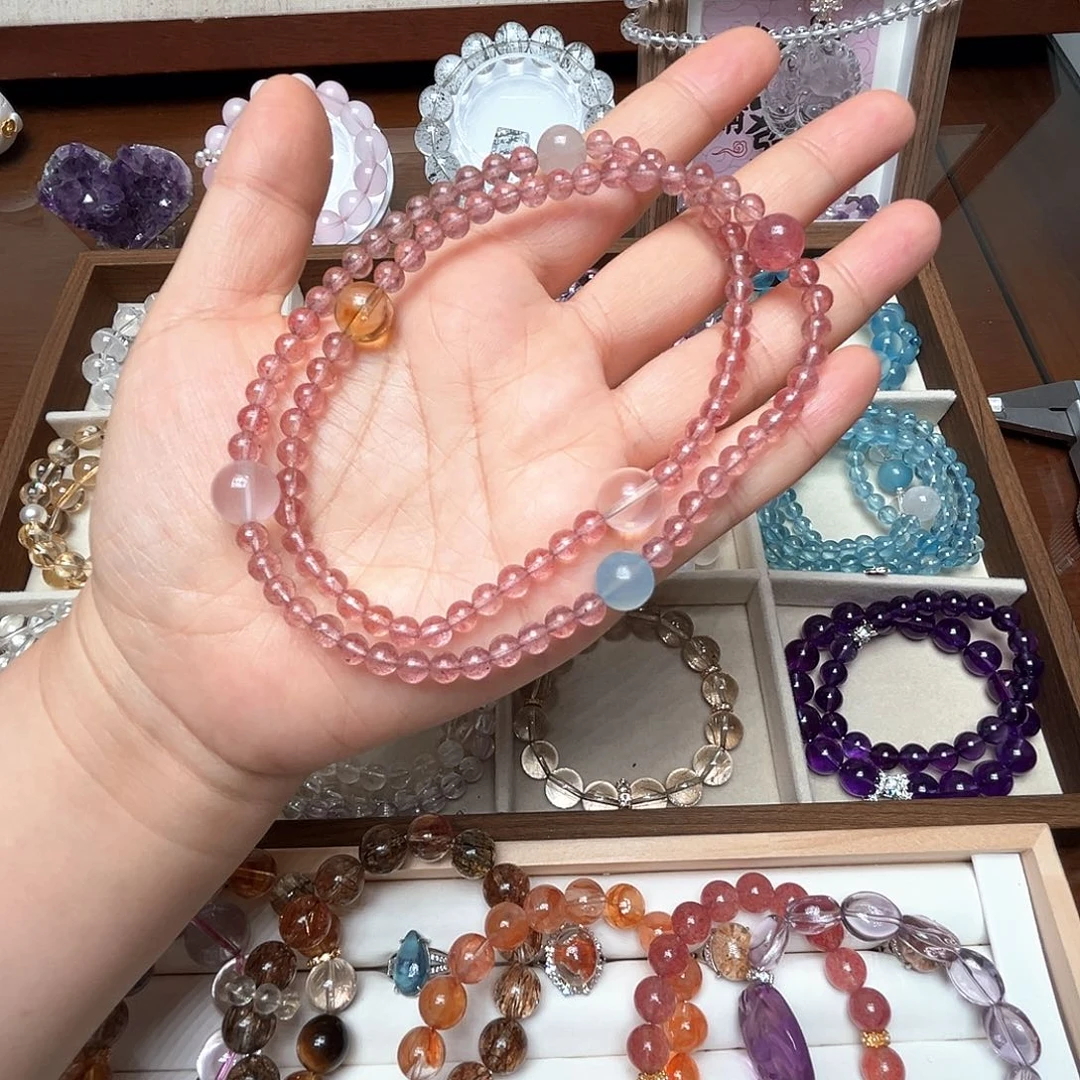 水晶手链未镶嵌草莓晶