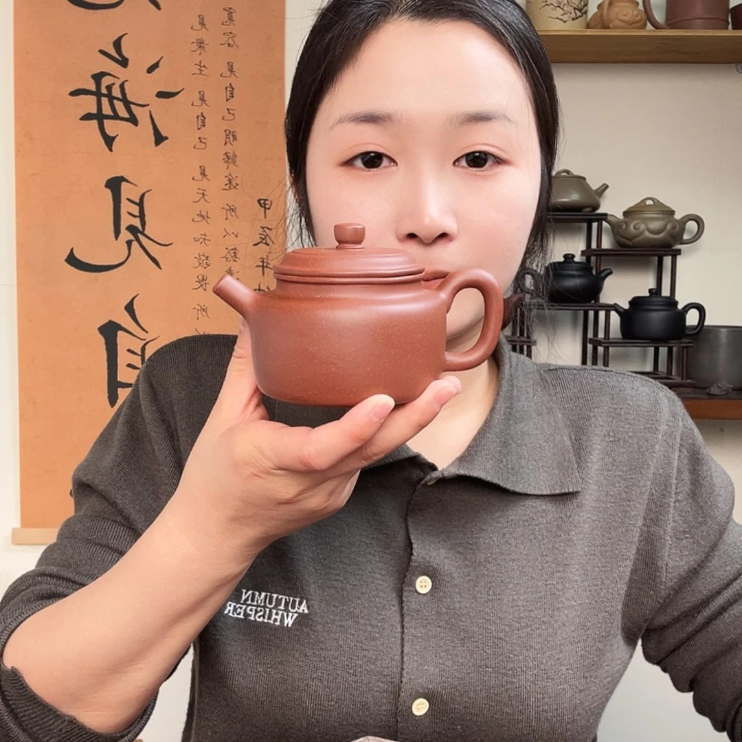 茶杯紫砂春****声微瑕紫砂壶德钟底槽清