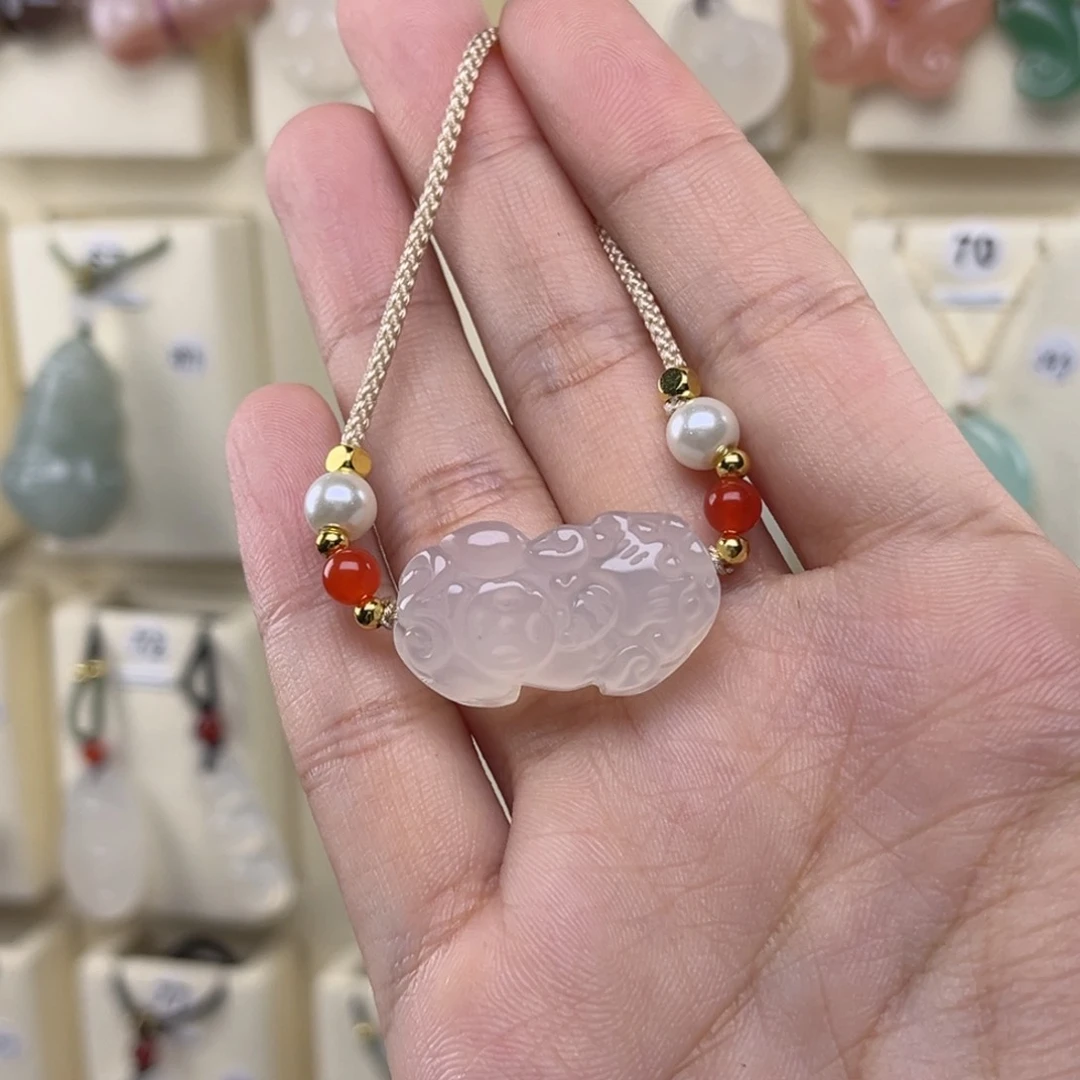 玛瑙/玉髓吊坠(赠链)未镶嵌