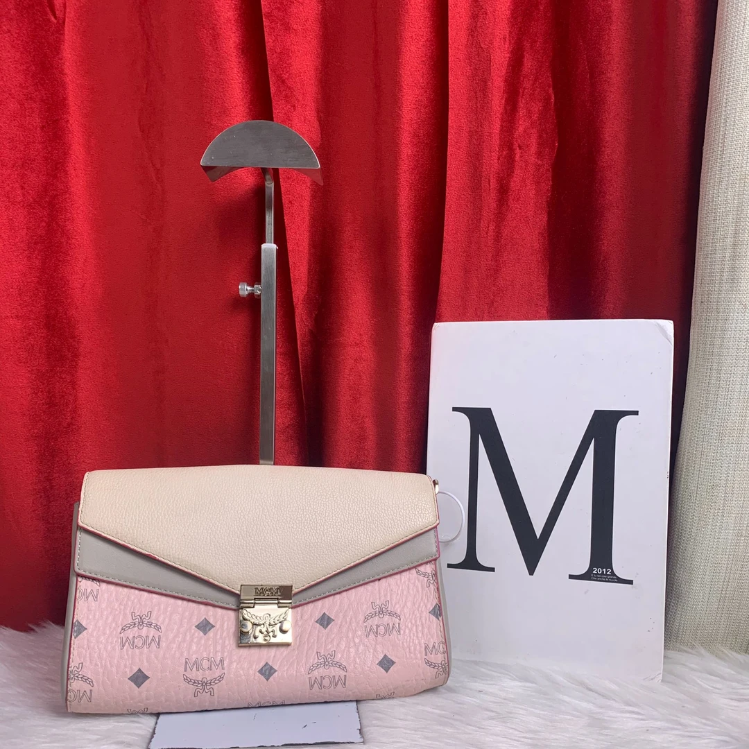 95新 MCM 拼色单肩斜跨包/FYXS08522024/2024