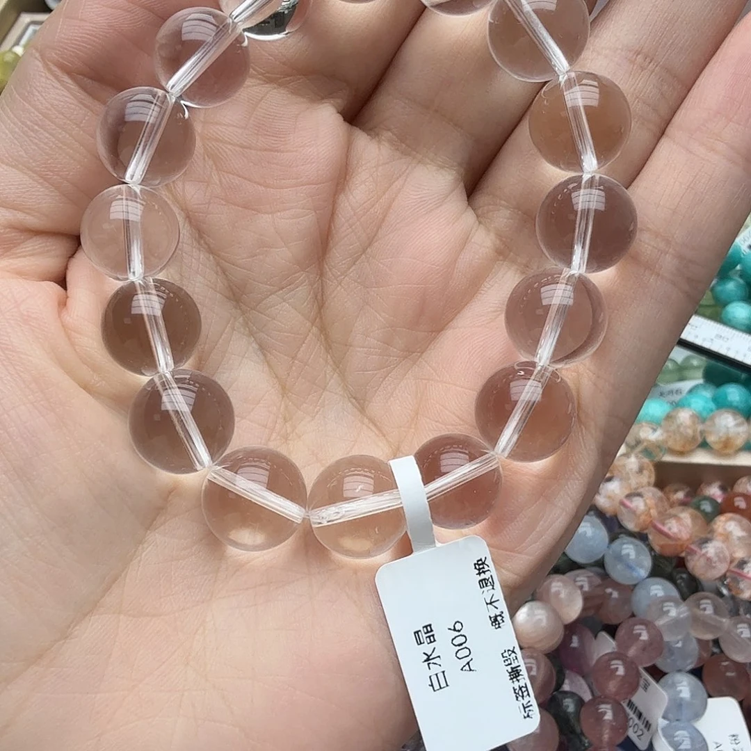 手链水晶未镶嵌全净体白水12mm