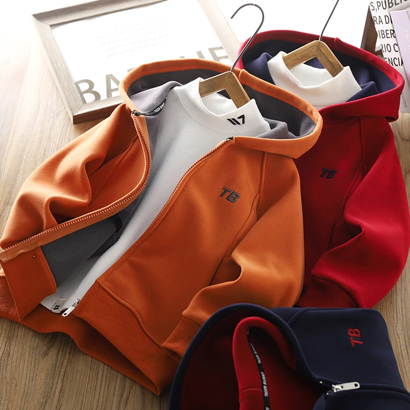 男童加绒外套2025秋冬新款儿童加厚保暖运动服冬季户外防风上衣潮