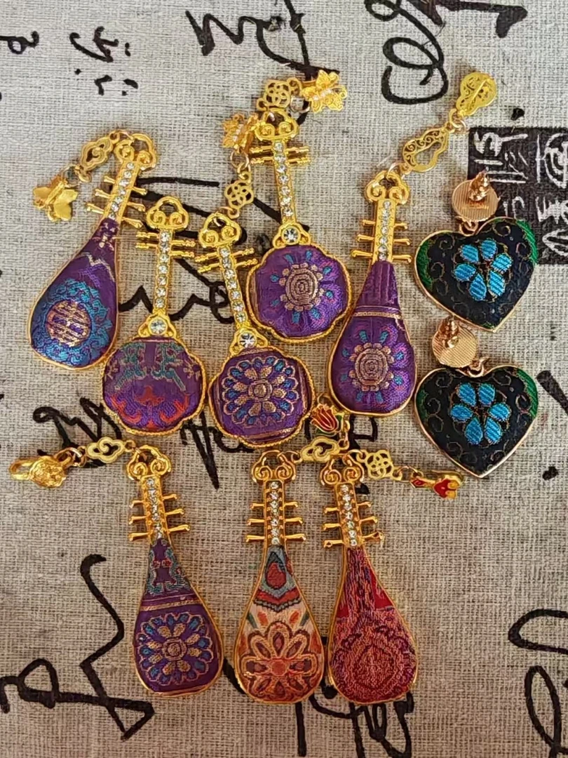 非金属布艺项链 【尚宫局】手工饰品宋锦、漳绒、蜀锦，项链专拍