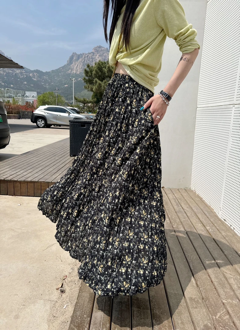 韩国单 度假风半裙