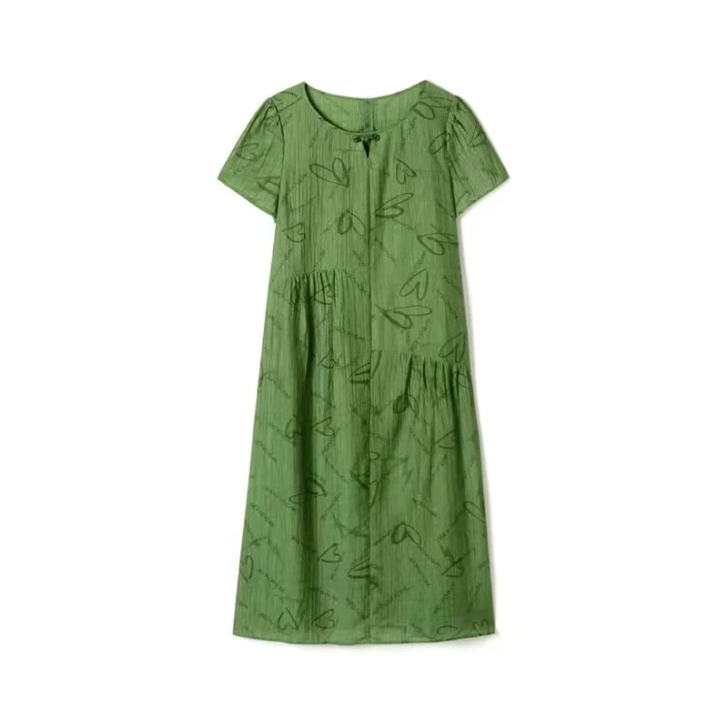 【JX3252两色气质裙】MYY2025时尚百搭洋气夏中长款连衣裙