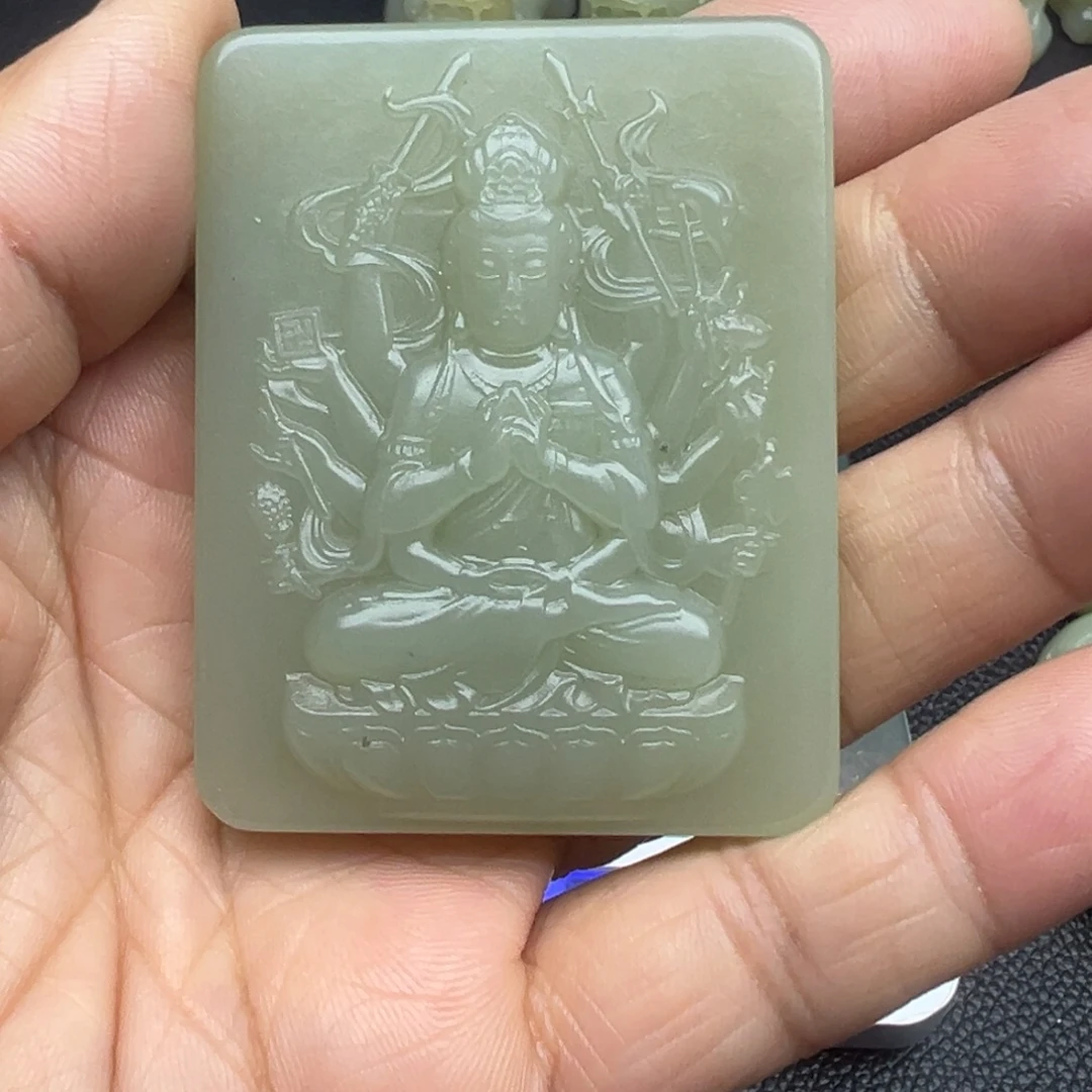 和田玉（糖玉）未镶嵌吊坠(不含链)