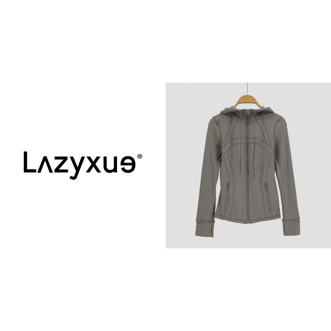 LAZYXUE薛懒懒/春夏鱼骨线休闲显瘦连帽户外运动女士外套 W204