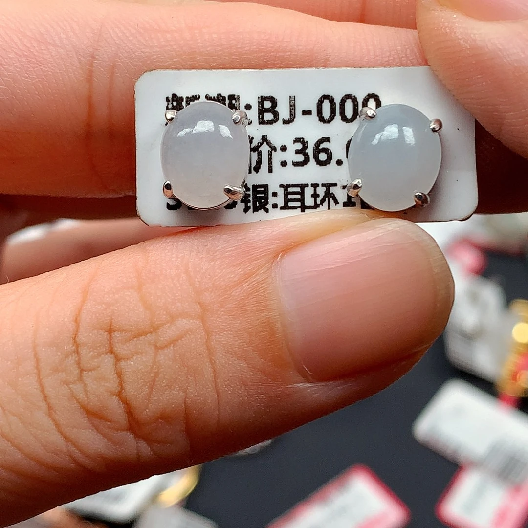 翡翠戒指银S925镶嵌