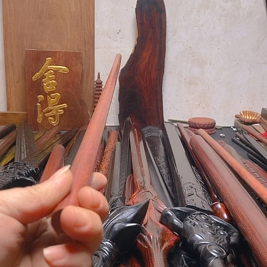 邵氏紫檀木木木细棍